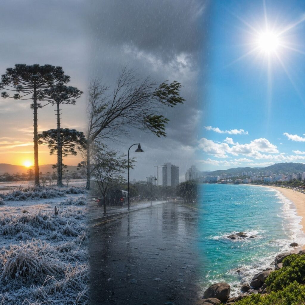 Santa Catarina: Do Frio à Chuva e Calor de até 30°C no Feriado do Dia do Trabalhador