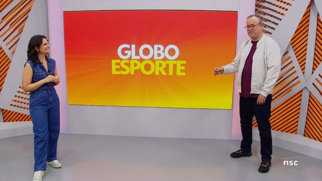 Everaldo Marques Brilha na Inauguração do Novo Cenário do Globo Esporte SC
