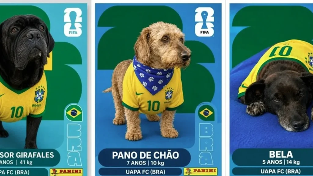 Cães para Adoção em Itajaí Vestem Camisa do Brasil e Conquistam Corações na Copa Cães para Adoção em Itajaí Vestem Camisa do Brasil e Conquistam Corações na Copa