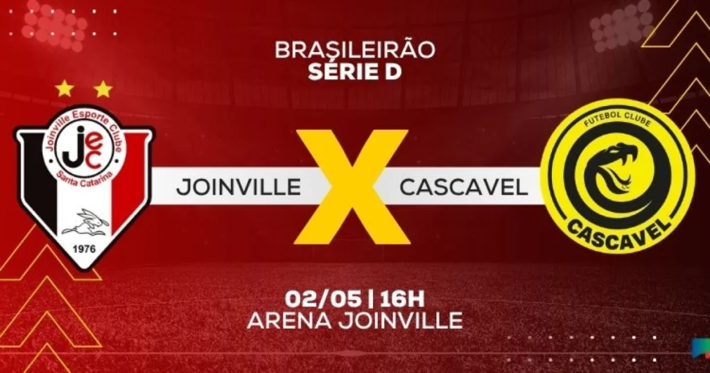 Joinville x Cascavel: Prováveis escalações e onde assistir ao vivo ao confronto da Série D