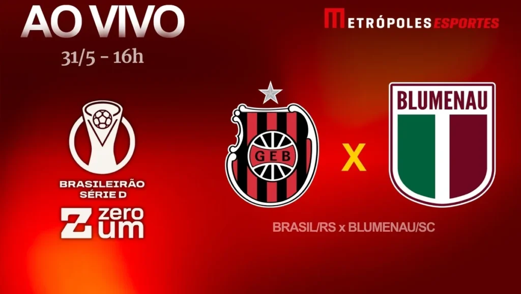 Série D ZeroUm 2024: Metrópoles transmite Brasil-RS x Blumenau-SC ao vivo neste domingo Série D ZeroUm 2024: Metrópoles transmite Brasil-RS x Blumenau-SC ao vivo neste domingo