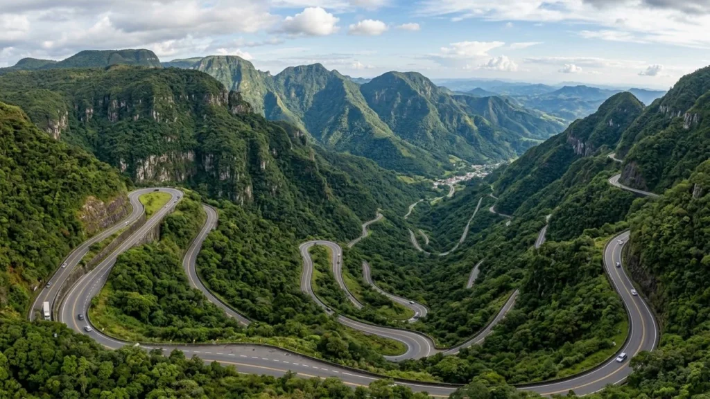 Estrada da Serra do Rio do Rastro: 284 Curvas e 1.421 Metros de Altitude Encantam Santa Catarina Estrada da Serra do Rio do Rastro: 284 Curvas e 1.421 Metros de Altitude Encantam Santa Catarina